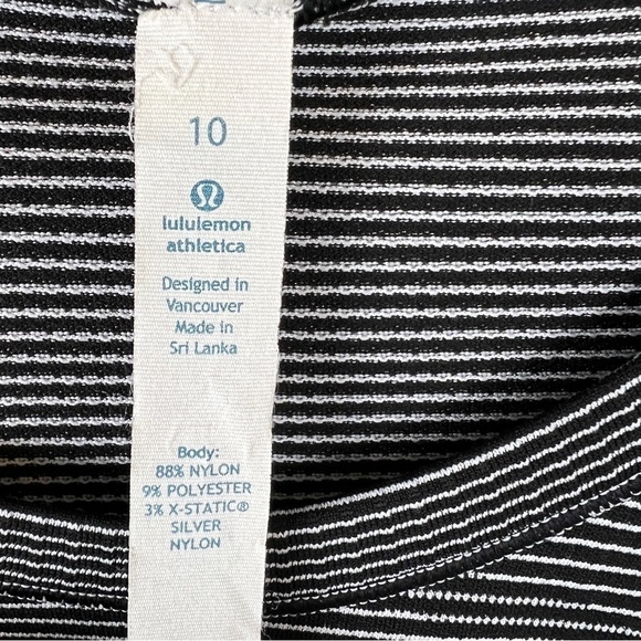 Lululemon Swiftly Tech Short Sleeve Tee Hyper Stripe Black - Picture 4 of 4